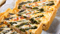 Tarte graphique aux asperges