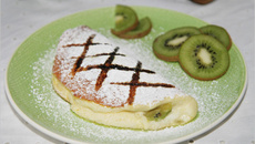Omelette soufflée aux kiwis