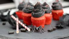 Cupcakes gothiques chocolat réglisse