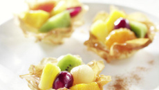 Mini-croustades de fruits exotiques