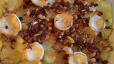 Gratin de poireaux aux noix de cajou