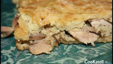 Tarte au Poulet, champignons & moutarde à l'estragon