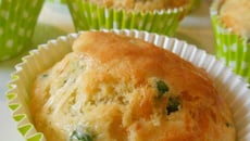 Cakes aux petits pois & comté