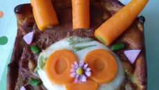 Tarte aux carottes et vache qui rit