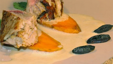 Filet de veau infusé au lait saveur Tonka, chips de patate douce