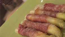 Asperges au jambon et au parmesan
