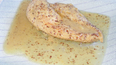 Poulet mariné à la moutarde à l'ancienne