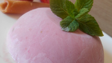 Glace à la fraise sans sorbetière