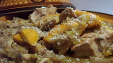 Tajine de poulet à l'orange