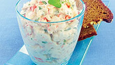 Tartare de crevettes aux champignons
