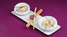 Rillettes de cabillaud aux tomates séchées, ciboulette et piment d'Espelette