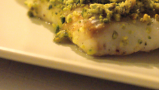Crumble de cabillaud aux pistaches