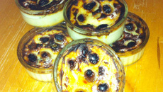 Flans aux raisins