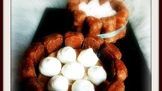 Charlotte aux marrons et nounours en guimauve