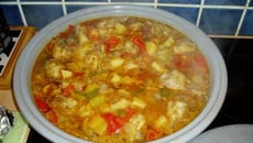 Tajine de poulet aux champignons (plat marocain)