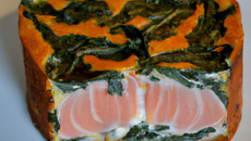 Cake au saumon et épinards