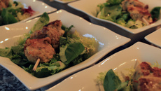 Brochettes de colin à l'orientale