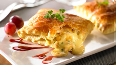Feuilleté à l'apoisses Berthaut et raisins