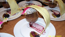 Crème de chocolat Frangelico et piment d Espelette