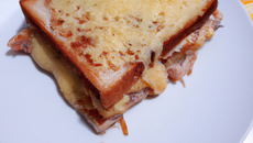 Croque monsieur au thon et saumon
