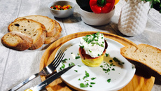 Quiche en coque de jambon