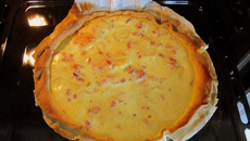 Quiche aux pommes de terre et au lard