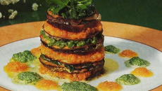Mille-feuille d'aubergine du pêcheur