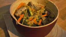 Filet mignon aux légumes croquants