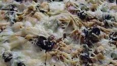 Pizza maison oignons et lardons