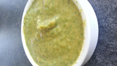 Soupe de fanes de radis tartare