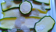 Courgette glacée à blanc