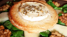 Salade de chèvre chaud automnale