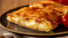 Feuilleté au jambon et au fromage