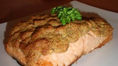 Saumon en croûte de pistache