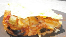 Lasagne aux œufs et aux légumes du soleil