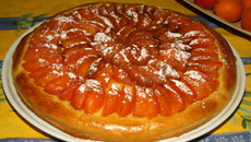 Tarte fine briochée aux abricots