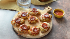 Smash potatoes façon pizza