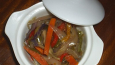 Marmite de légumes parfumés à l'huile d'argan