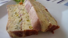Terrine de courgette et pomme de terre au jambon de pays