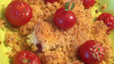 Crumble Cœur au poisson et tomates cerises