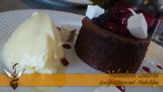 Valentine sucrée et sa glace citron vert et huile d'olive