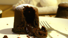 Fondant au chocolat noir coulant