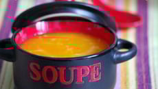 Soupe vitaminée à la courge, carotte et orange