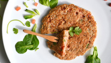 Galettes de sarrasin aux châtaignes Sauce butternut-champignon