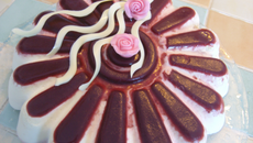 Bavarois framboise et chocolat blanc