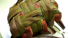 Pain à l'eau de coco et feuilles de pandan