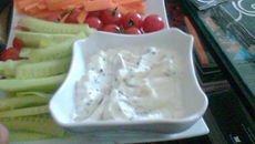 Fondue de fromage blanc aux fines herbes