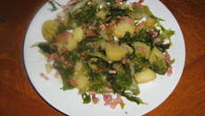 Salade aux lards Saint-Michelloise rustique