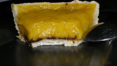 Tarte à la compotée de mirabelles et chocolat