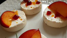 Fromage blanc aux pêches